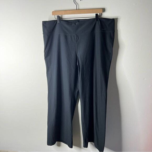Nike Black Wide Leg Legging Yoga Pants size 2X - Picture 1 of 9